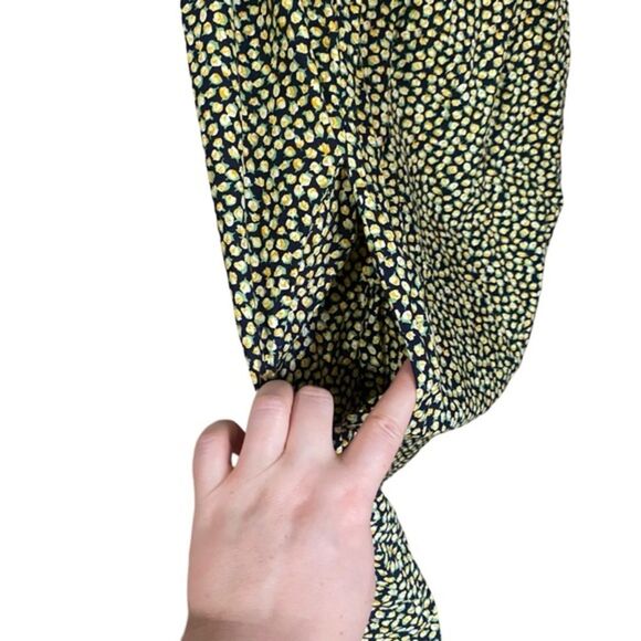 BURU Women's‎ S/M Floral Tent Dress Tie Top Adjustable Straps Sleeveless Pockets - Picture 5 of 8